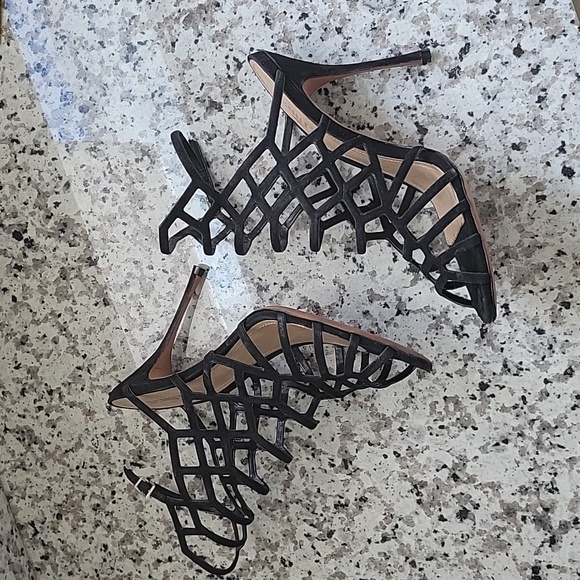 Schutz Juliana cage stilleto heels US sz 9.5 - Picture 4 of 10